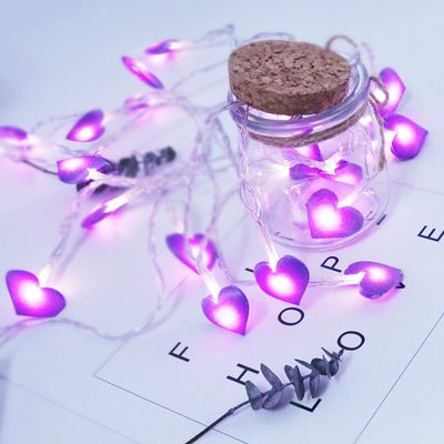 Cadena de Luces Decorativas con Corazones - Iluminación Romántica - Image 11