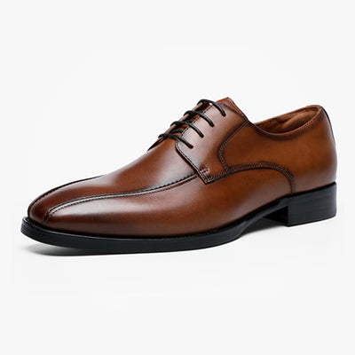 Zapatos Casuales de Cuero para Hombre con Punta Cuadrada y Acabado Cepillado - Image 7