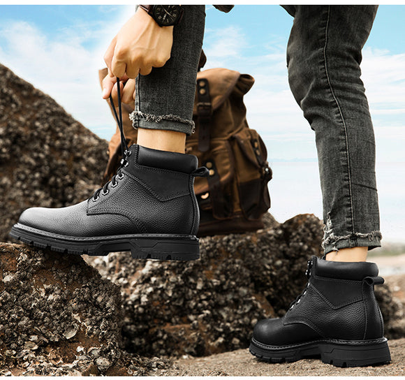 Botas Martin de Cuero para Hombre - Estilo Británico Clásico