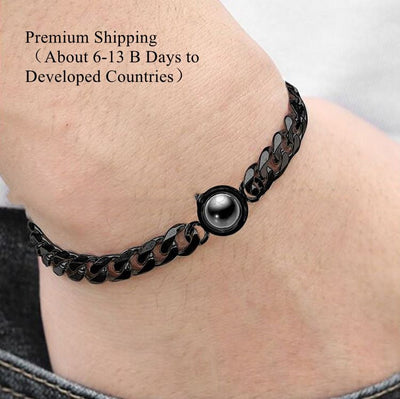 Pulsera Personalizada para Hombre Diseño Círculo M - Image 8