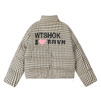 Chaqueta Corta de Algodón Estilo Retro Americano a Cuadros - Image 16