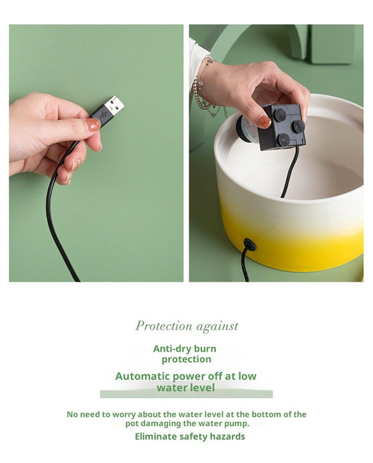 Fuente de Agua Automática para Gatos con Cerámica y Tecnología Eléctrica - Image 28
