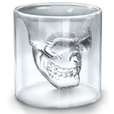 Vaso de Cristal Doble Transparente con Diseño Calavera - Image 26