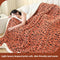 Manta Individual Laranja Leopardo 100 x 150 cm