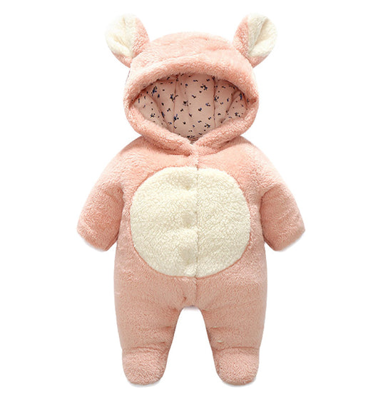 Pijama Enterizo para Bebé con Pie - Algodón Acolchado Grueso y Cálido - Image 3