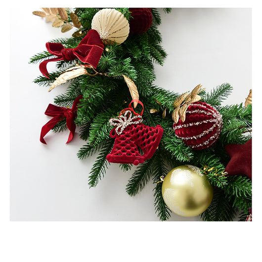 Decoración Navideña 27M Esferas de Terciopelo con Ratán - Image 13