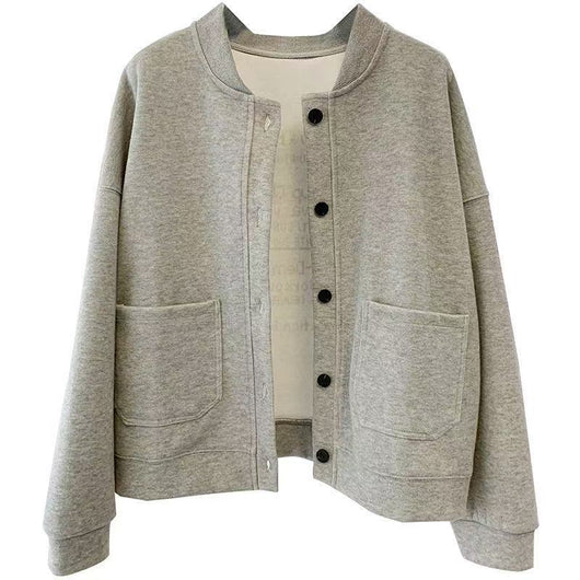 Chaqueta Suelta Casual con Botones para Mujer - Image 11