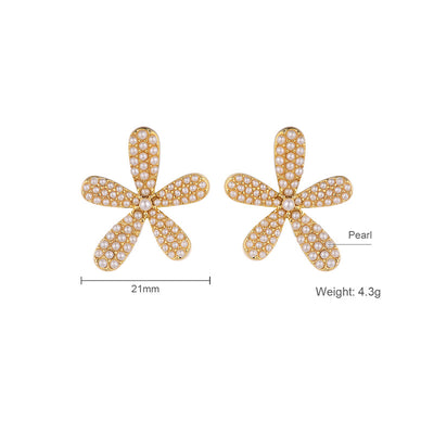 Aretes de Perla Temperamento Simple con Gancho para la Oreja - Image 16