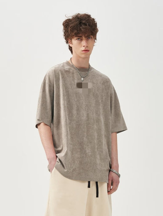 Sudadera Suede Holgada Estilo Americano para Hombre - Image 4