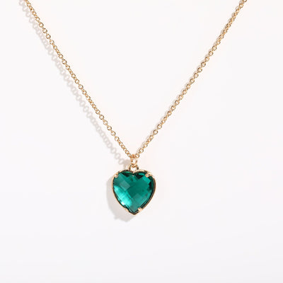 Collar de Cobre con Circón Colorido y Elemento de Amor - Image 10