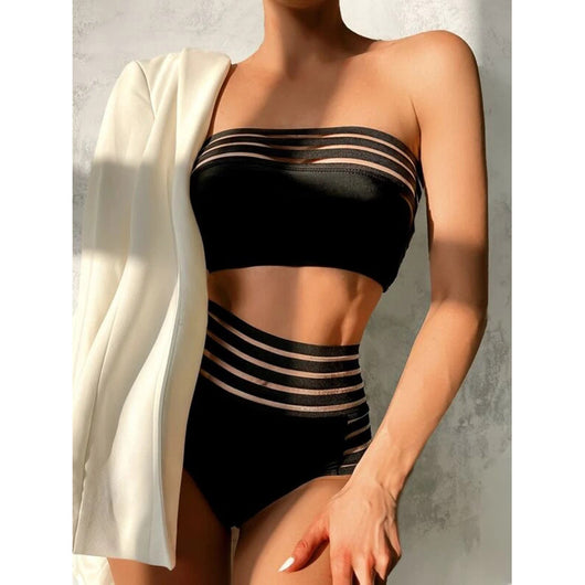 Traje de Baño Deportivo con Malla Lateral y Diseño Minimalista - Image 6