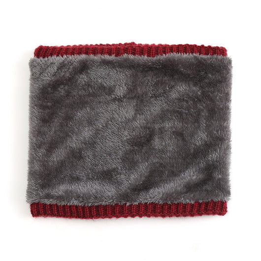 Bufanda Tejida de Rayas Anchas con Forro Polar para Hombre - Image 21