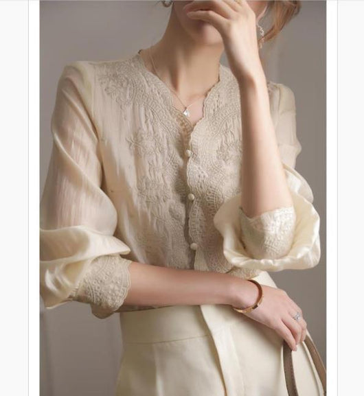 Camisa de Trabajo Bordada para Mujer de Alto Rendimiento - Image 8