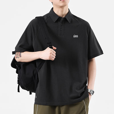 Polo Deconstruido con Costuras Americanas de Manga Corta para Hombre - Image 2