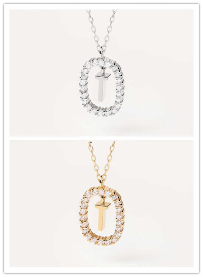 Collar de Plata Esterlina con Letras del Alfabeto - Lujo Minimalista para Clavícula - Image 21