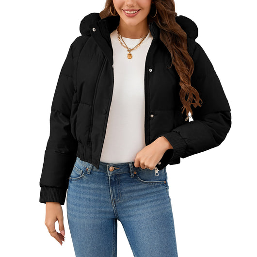 Chaqueta Acolchada de Algodón para Mujer - Estilo Casual y Cálido - Image 3