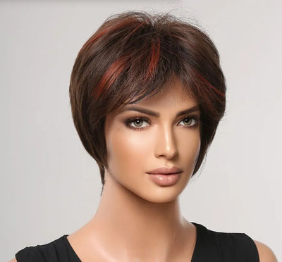 Peluca Corta Natural para Mujer - Cabello Completo Estilo Moderno - Image 6