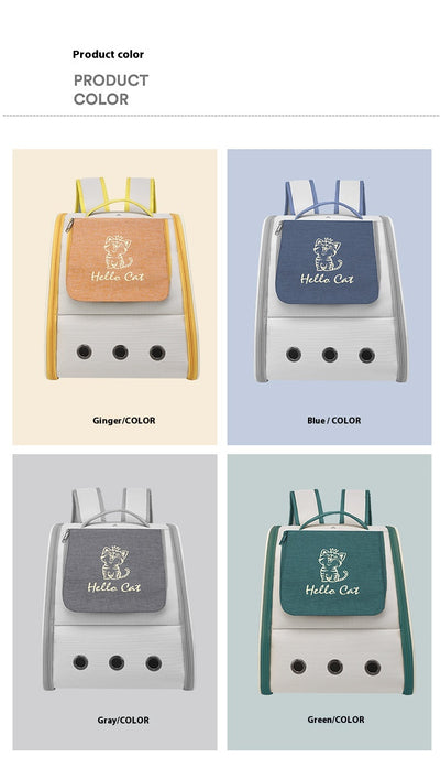 Mochila Transportadora Plegable para Gatos - Diseño Doble Respaldo Transpirable - Image 11