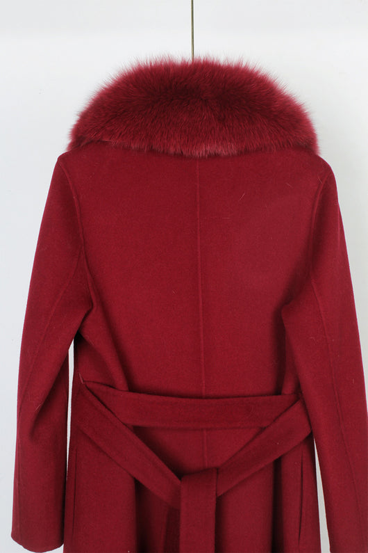 Abrigo de Lana Reversible Doble Faz con Cinturón - Corte Slim Otoño Invierno - Image 21