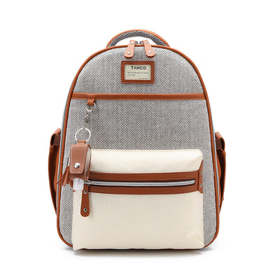 Bolsa de Lona para Mamá con Detalles en Cuero - Image 5