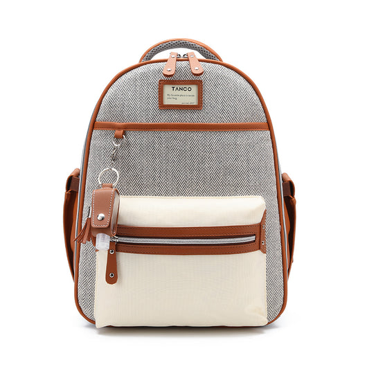 Bolsa de Lona para Mamá con Detalles en Cuero - Image 5