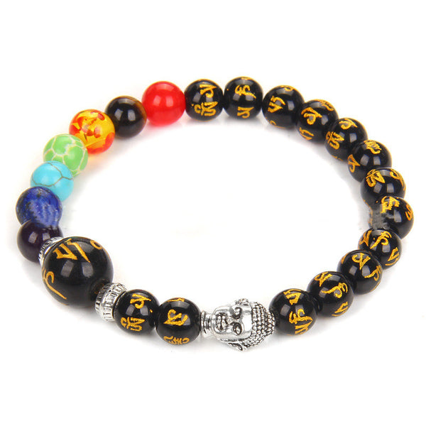 Pulsera de Piedras Naturales con los Siete Chakras