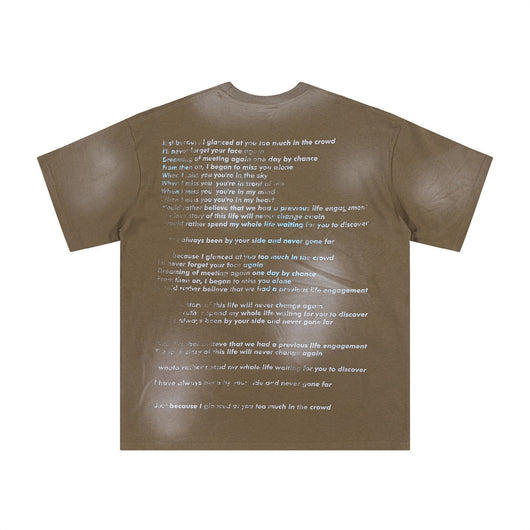 Camiseta de Algodón con Estampado de Letras para Hombre - Image 12
