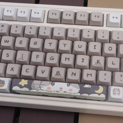Keycaps Temática de Ratón Gris Lechoso para Teclado Mecánico - Image 7