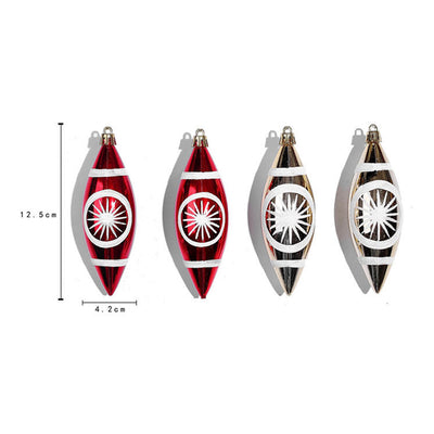 Bolas de Navidad Decorativas - Adornos para Árbol en Rojo, Oro, Plata y Azul - Image 18