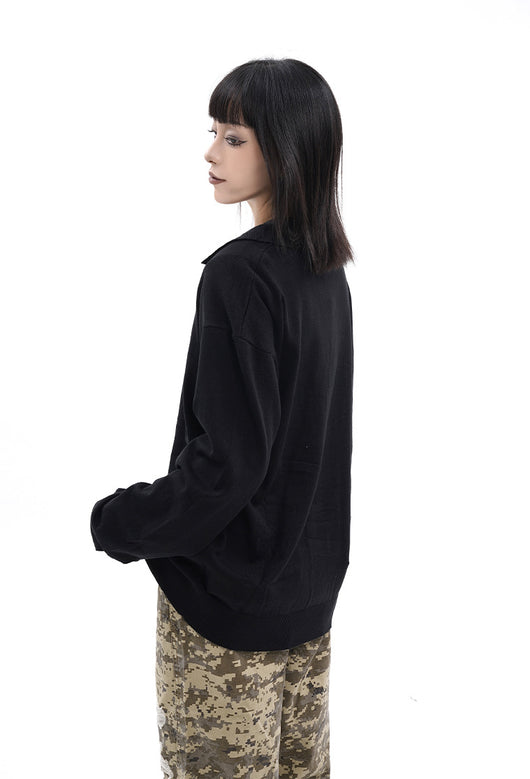 Polo Boutique de Manga Larga con Solapa para Hombre y Mujer - Otoño e Invierno - Image 17