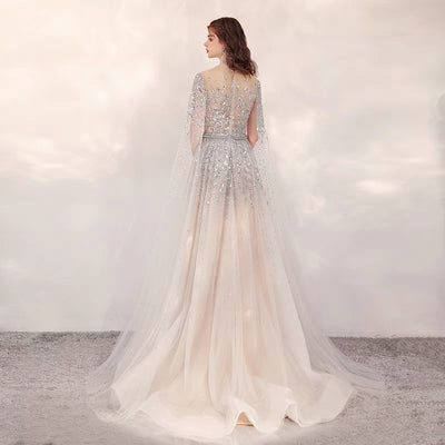 Vestido de Novia Elegante Manga Larga Ajustado - Image 10