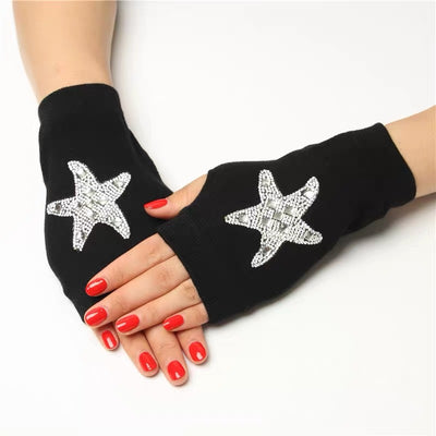 Guantes Fingerless Sailor Dance con Cristales - Estilo Marinero - Image 3
