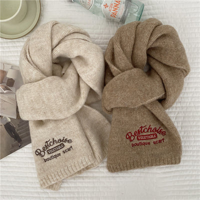 Bufanda Estilo Preppy de Cashmira Artificial para Mujer - Image 11