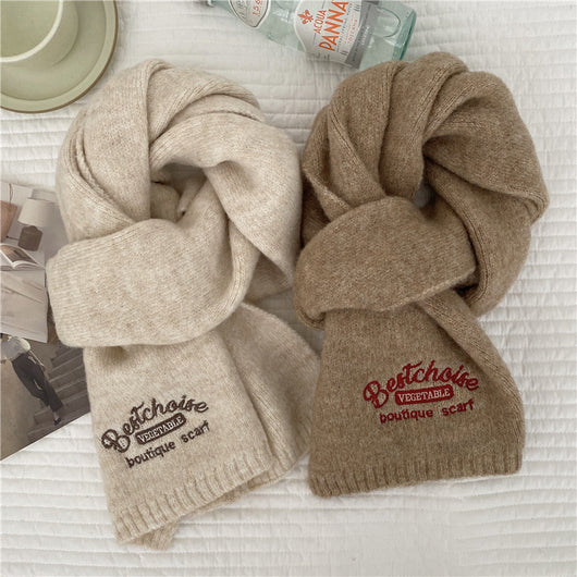 Bufanda Estilo Preppy de Cashmira Artificial para Mujer - Image 11