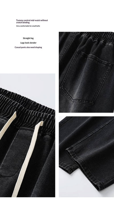 Jeans Rectos Holgados Estilo Americano para Hombre - Image 10