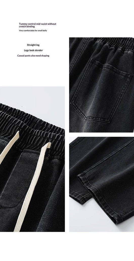 Jeans Rectos Holgados Estilo Americano para Hombre - Image 10