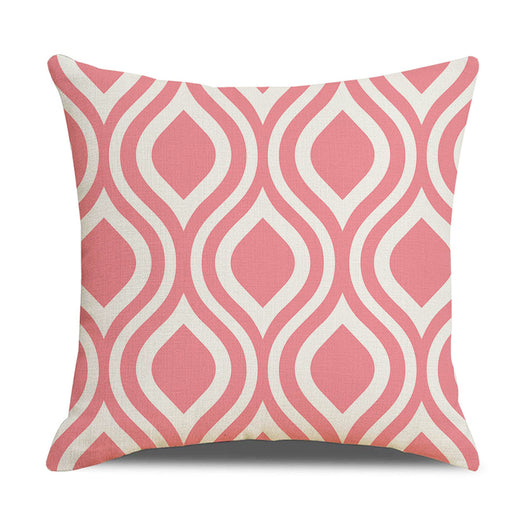 Funda de Almohada Lino Geometría Simple - Diseño Moderno para Sofá y Hogar - Image 34