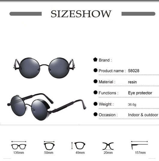 Gafas de Sol Steampunk con Resorte Metálico - Image 12