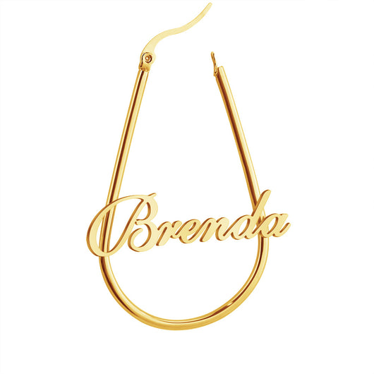 Aretes Personalizados en U Estilo Brenda - Diseño DIY Inglés - Image 13