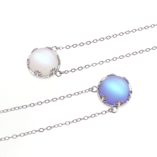 Collar de Plata 925 con Piedra Luna y Colgante Rama - Image 6