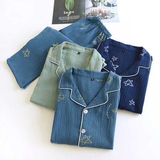 Pijama Hombre Doble Gasa Algodón Crepe - Image 20