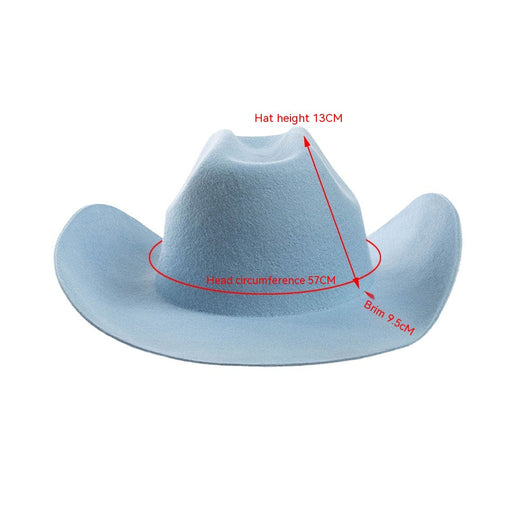 Sombrero Vaquero de Fieltro de Lana con Estilo Casual - Image 12