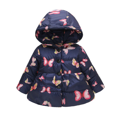 Chaqueta Acolchada para Niñas con Capucha y Diseño Estampado - Image 20