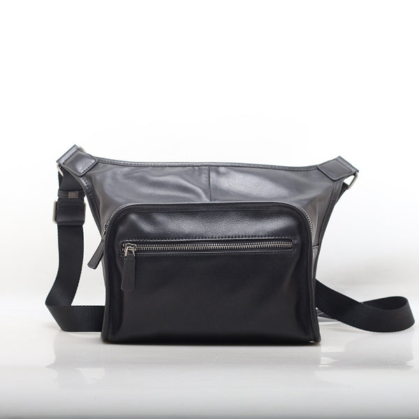 Bolso Bandolera Retro de Cuero Suave con Asa Ancha y Hombro Único