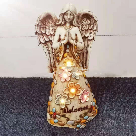 Lámpara LED Estatua de Ángel - Iluminación Decorativa con Resina - Image 10