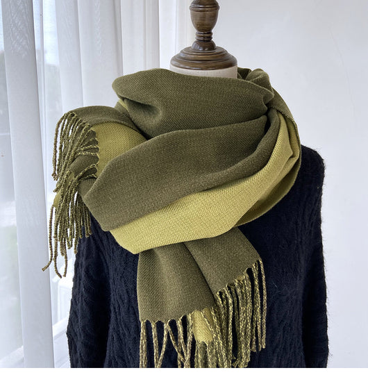 Bufanda de Cachemira para Mujer - Combinación de Colores Otoño Invierno - Image 31