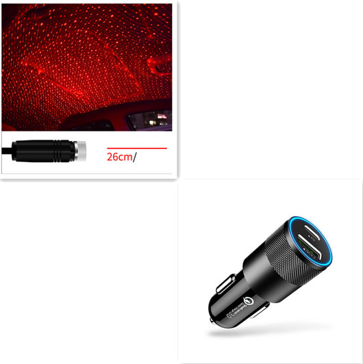 Proyector de Luces Estrelladas USB - Iluminación LED Galaxia para Auto e Interior - Image 20