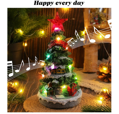 Caja de Música Árbol de Navidad Luminoso con Decoración Sonora - Image 7