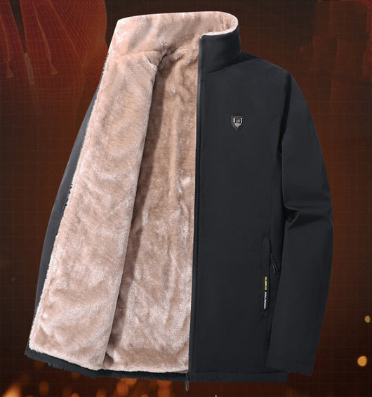 Chaqueta de Cordero Acolchada para Hombre Talla Grande - Calidez Extrema - Image 14