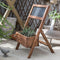 Macetero de Madera Maciza para Flores y Plantas